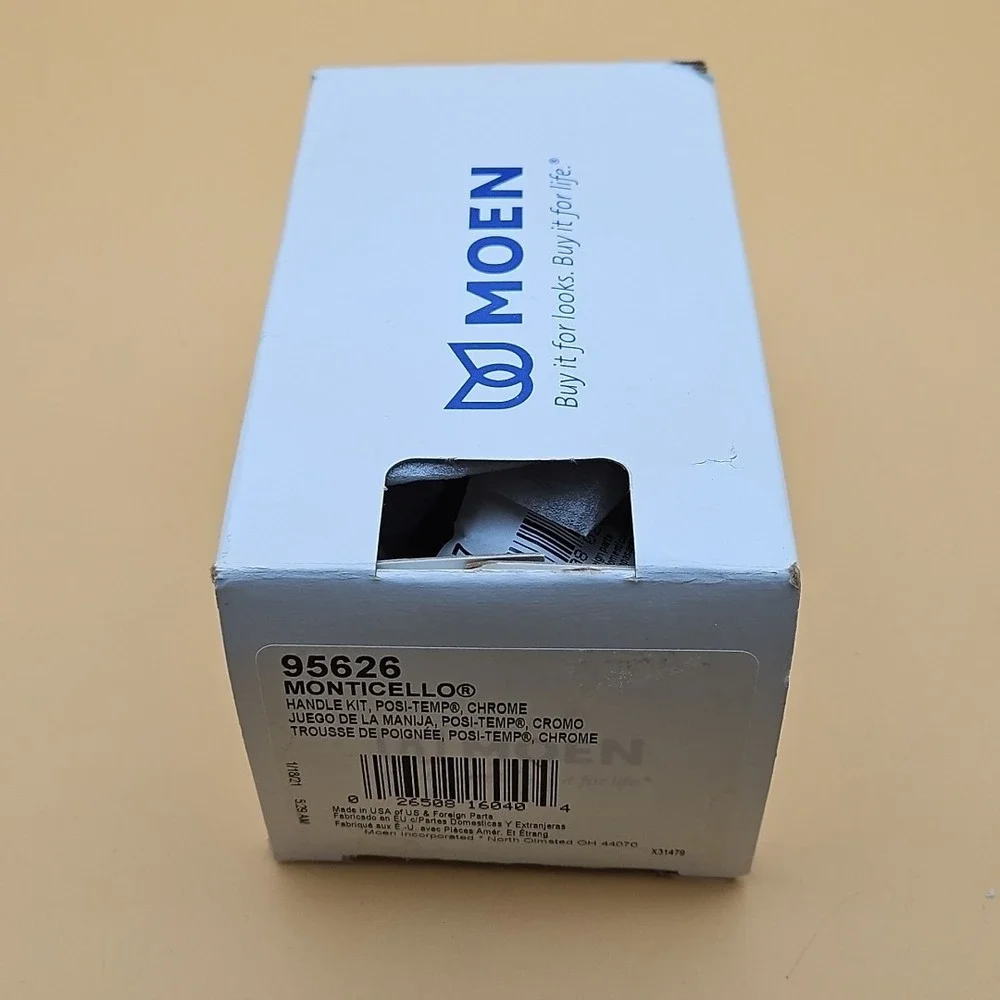 Moen 95626 Chrome Single Handle Kit Monticello Brand New Open Box